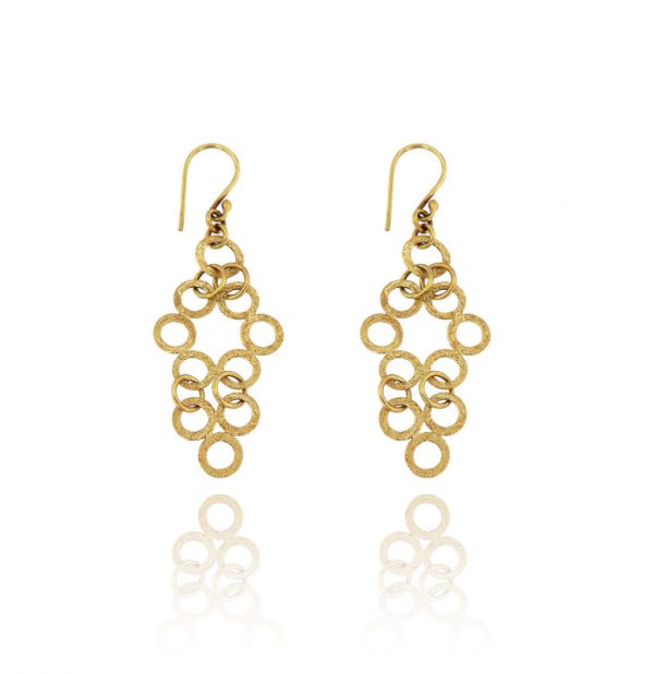 Gold Toss 18k Earrings