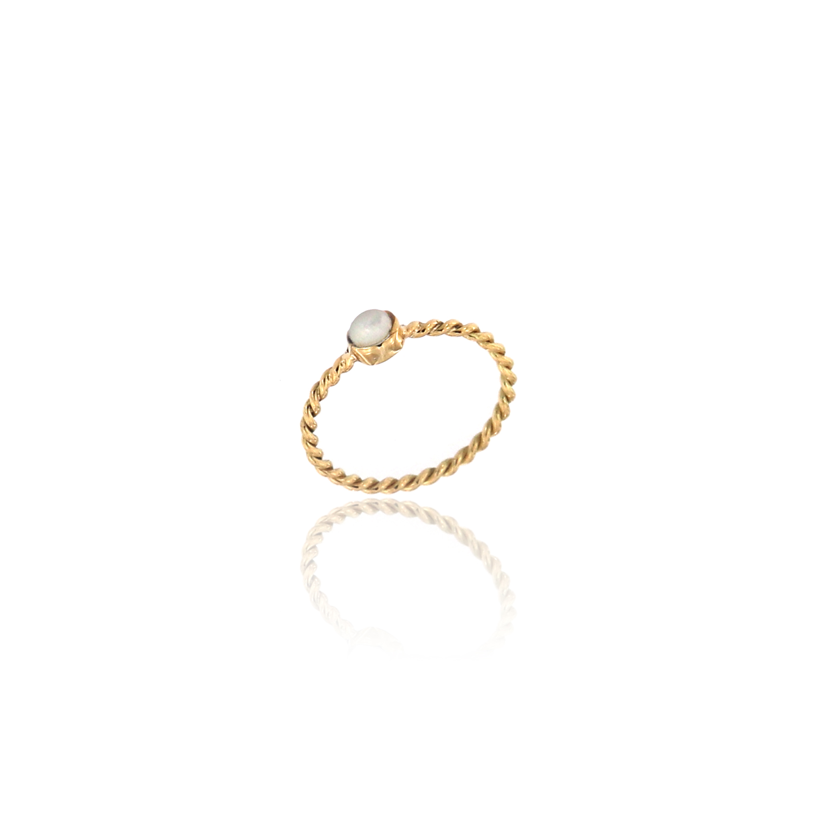 Stackable Ring 14k Yellow Gold - Achiq Designs